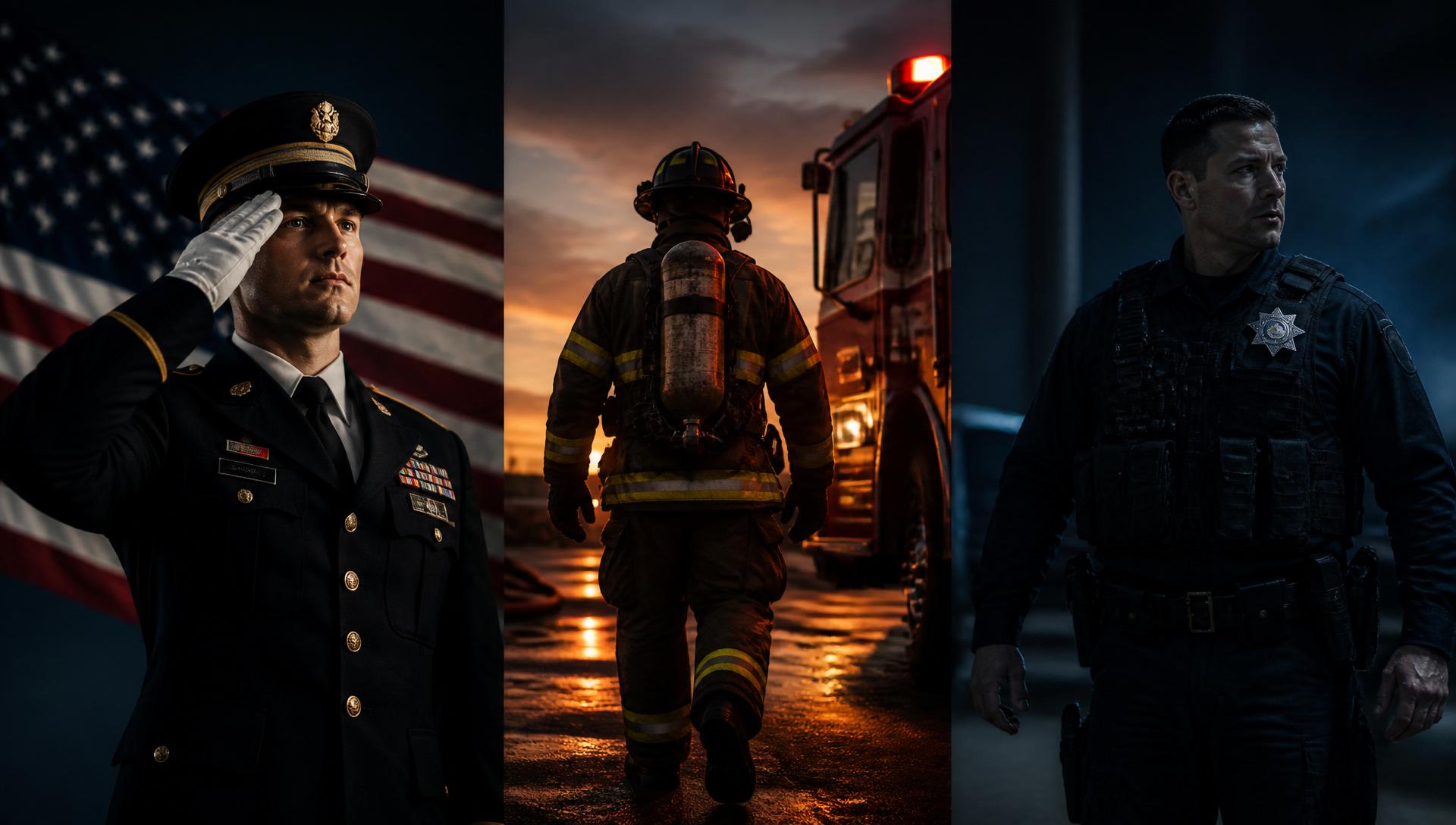 Service members — military, fire, and law enforcement